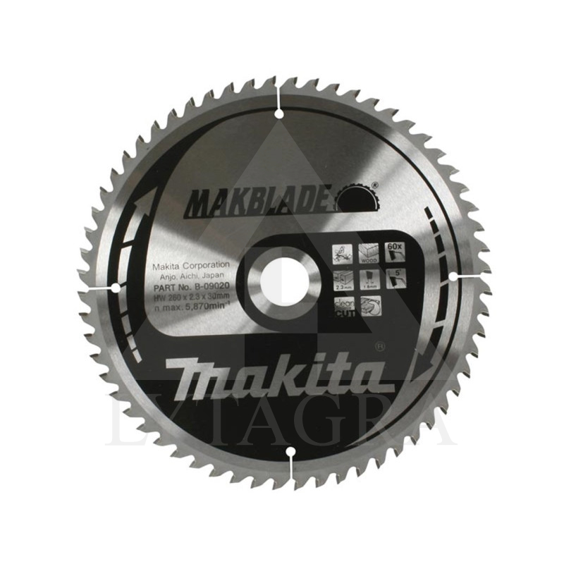B-09086 Medžio pjovimo diskas305x30x2, 3mm / Makit