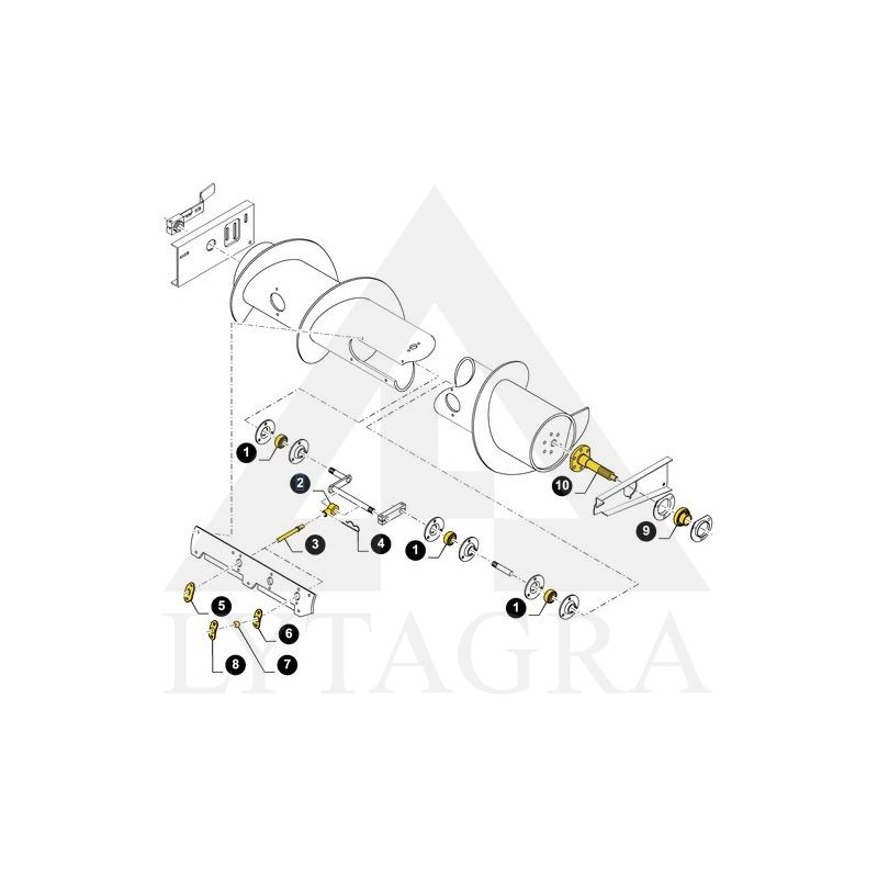Kaištis spyruoklinis 3 X 80 mm NEW HOLLAND 80740591