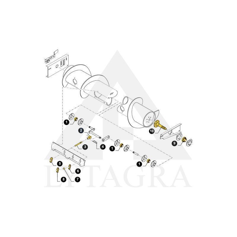 Įvorė - laikiklis NEW HOLLAND 80740844