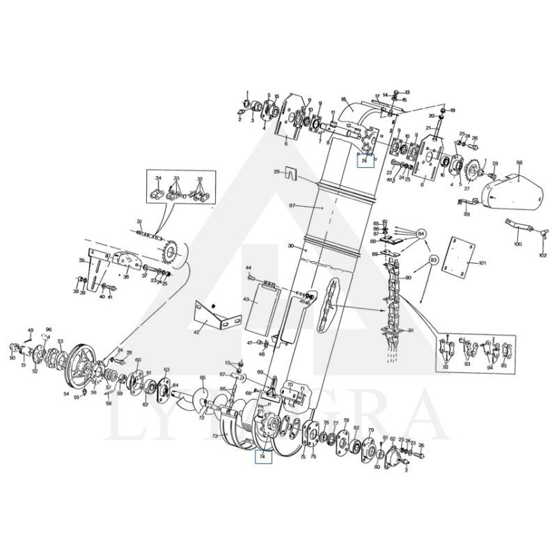 ELEV. LOPETELE NEW HOLLAND /190084/ 110x85
