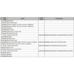 Grandinė elevatoriaus 84980082 VARP.ELEVAT. NEW HOLLAND