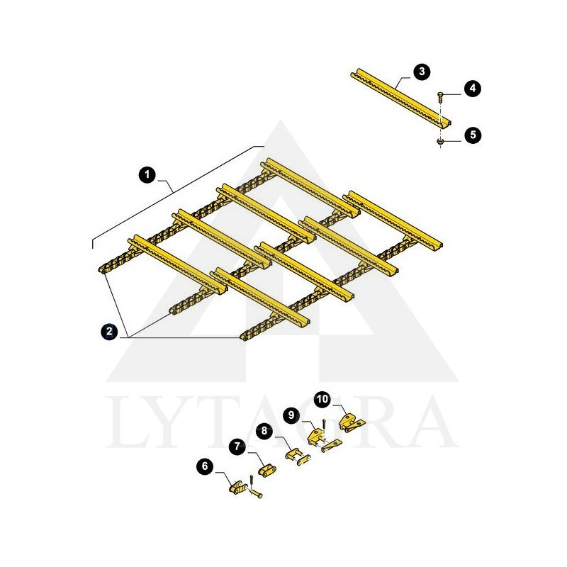 Grandinės sujungimas NEW HOLLAND 80040241