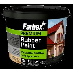 Dažai FARBEX FARBA GUMOVA, grafitas, 3.5 kg Dažai FARBEX FARBA GUMOVA, grafitas, 3.5 kg