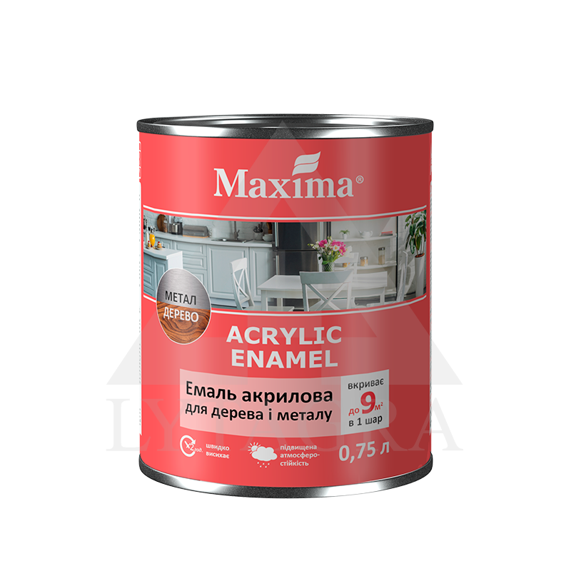Akrilinė emalė MAXIMA, vanilė, 0.75 l