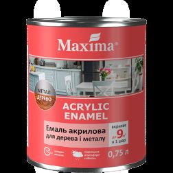 Akrilinė emalė MAXIMA, laimas, 0.75 l