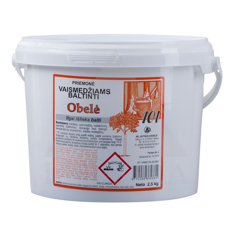 Priemonė vaismedžiams balinti „Obelė“