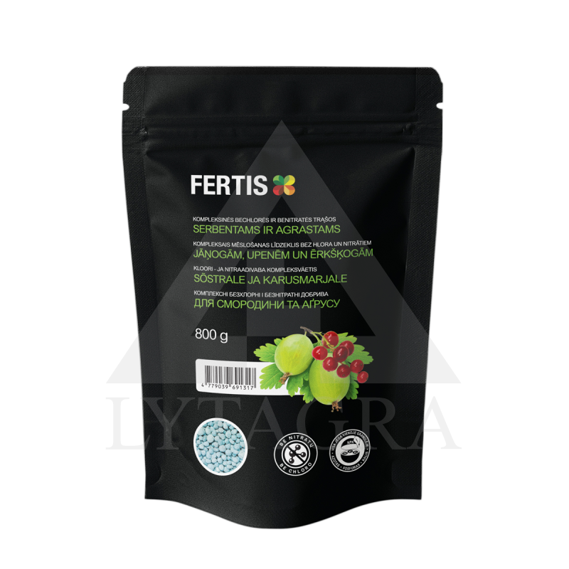 Fertis kompleksinės trąšos "Serbentams ir agrastams", be chloro ir nitratų, 0.8 kg