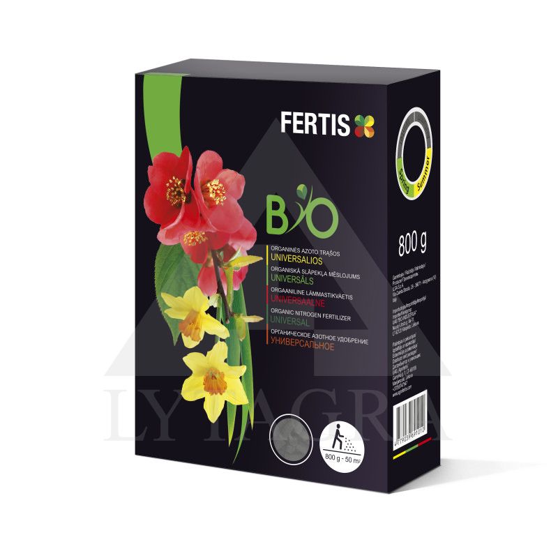 FERTIS universalios organinės azoto trąšos BIO, 0.8 kg