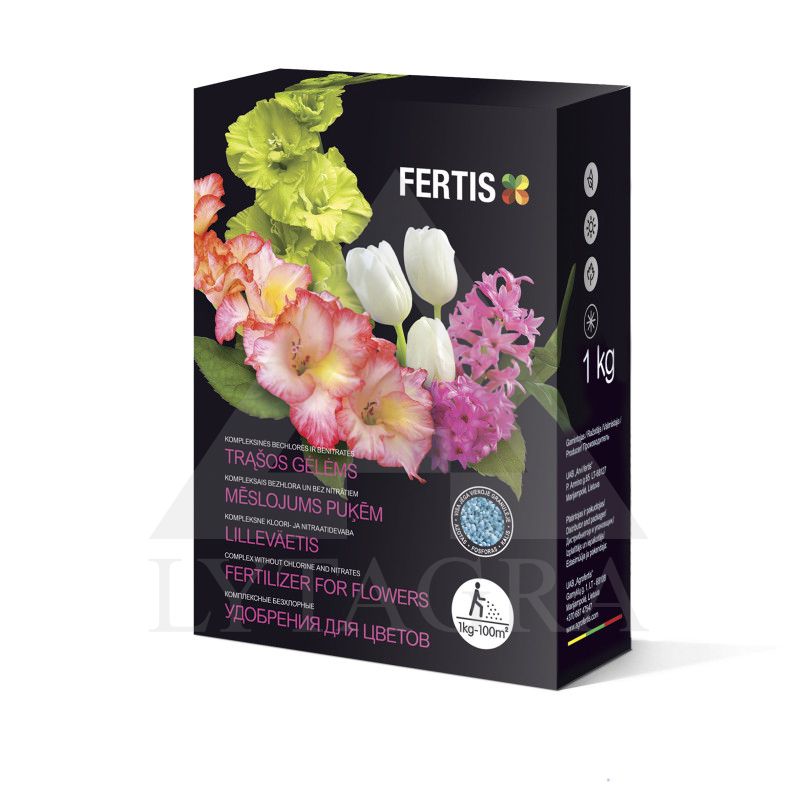 FERTIS kompleksinės trąšos gėlėms, be chloro ir nitratų, 1 kg