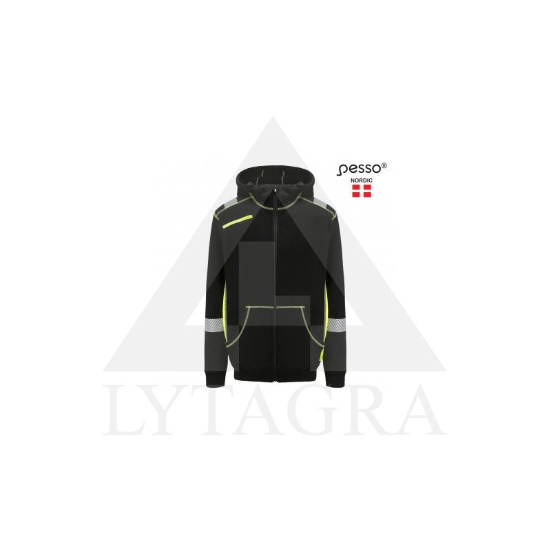 DŽEMPERIS PESSO JERSEY HV GELTONAS/JUODAS XL