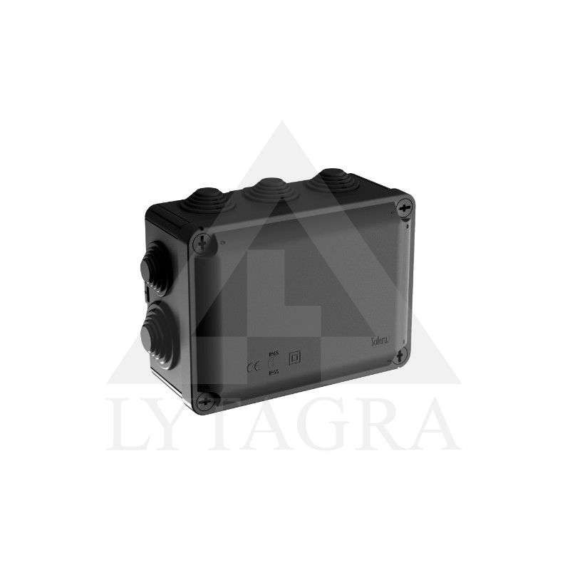 IP55 MONTAVIMO DĖŽUTĖ Y716NP JUODA 160X120X71