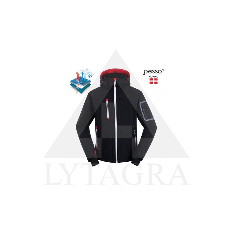 SOFTSHELL STRIUKĖ PESSO ACROPOLIS JUODA 2XL