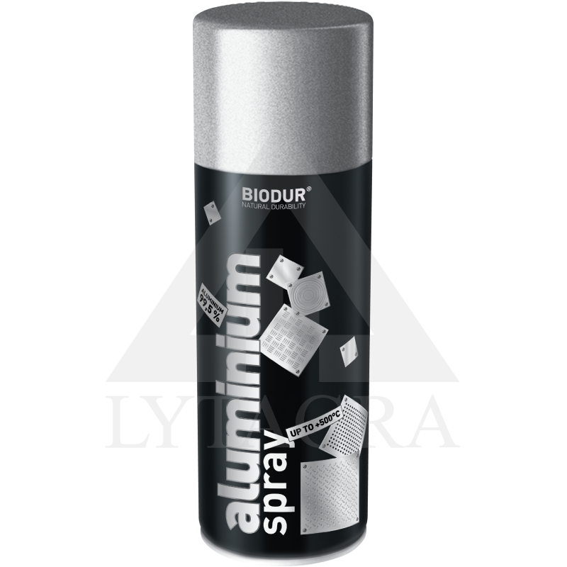 Aliuminio aerozolis BIODUR ALUMINIUM, 400 ml