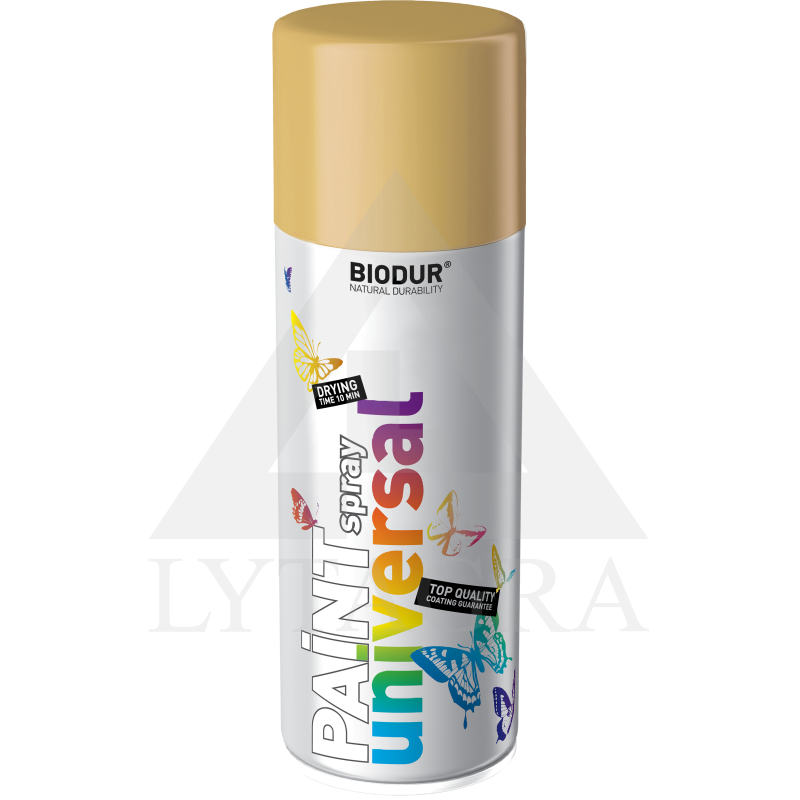 Universali aerozolinė emalė BIODUR, dramblio kaulo RAL1015, 400 ml