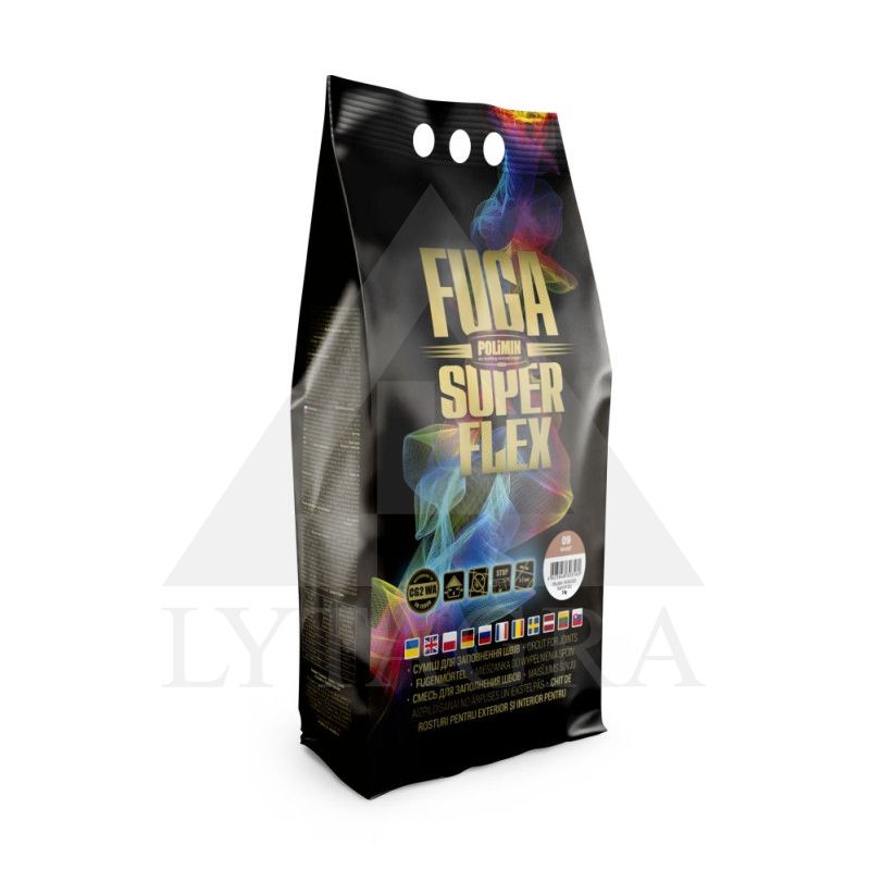 Plytelių glaistas FUGA SUPERFLEX, persikinė, 2 kg