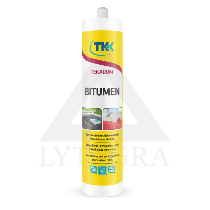 Bituminis hermetikas TEKADOM, juodas, 300 ml
