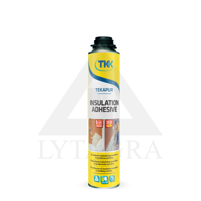 Izoliacinių plokščių klijai TEKAPUR (pistoletui), 800 ml