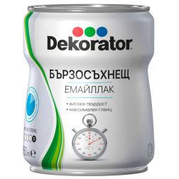 Greitai džiūstanti alkidinė emalė DEKORATOR, balta, 0.75 l