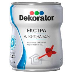 Blizgi alkidinė emalė DEKORATOR EXTRA, mėlyna RAL5017, 2.5 l