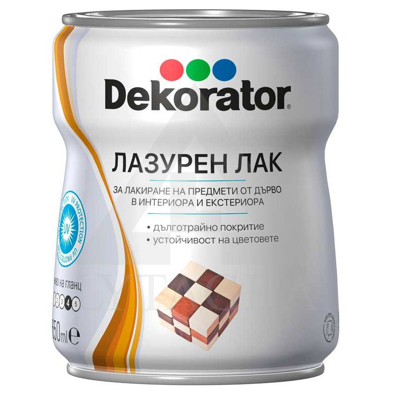 Lazurinis lakas - impregnantas DEKORATOR, palisandras, 0.75 l