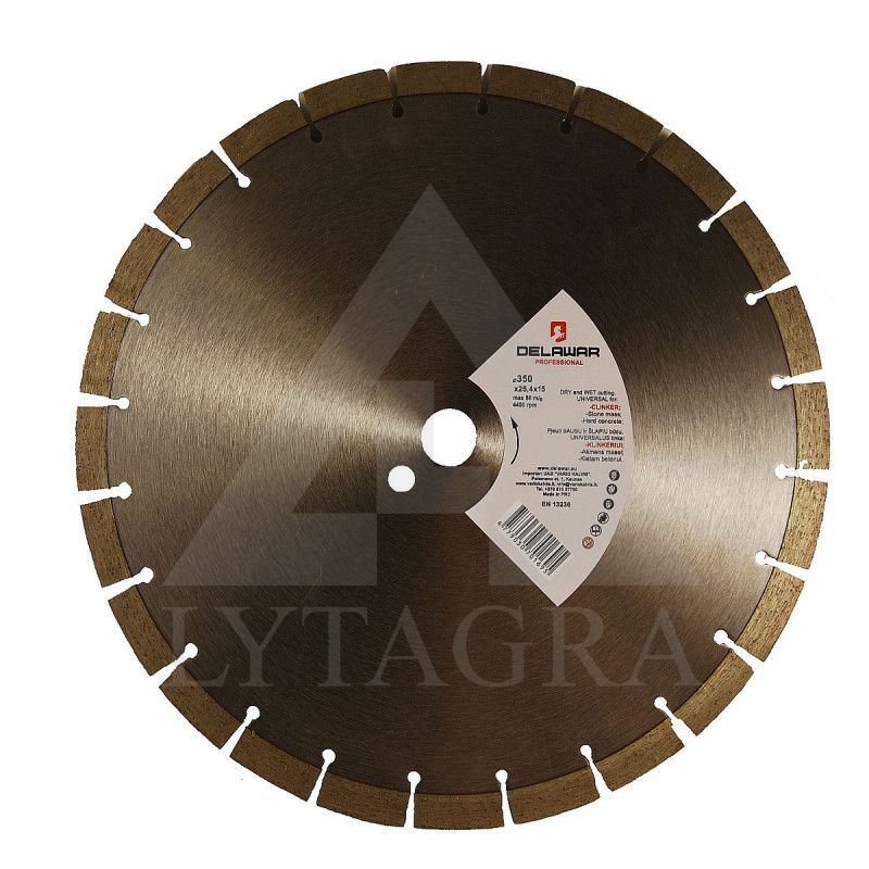 Diska deimantinis DELAWAR Clinker D350x25.4