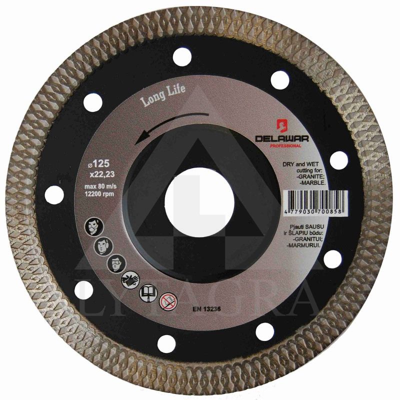 Diskas deimantinis DELAWAR X-Turbo D150x22.23