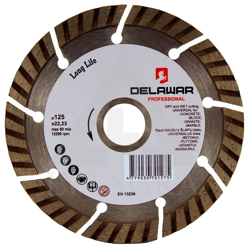 Diskas deimantinis DELAWAR Turbo D125