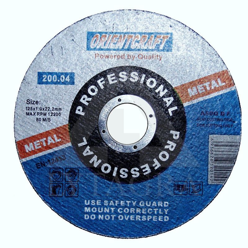 Diskas metalo pjovimui ORIENTCRAFT 125x1.0x22