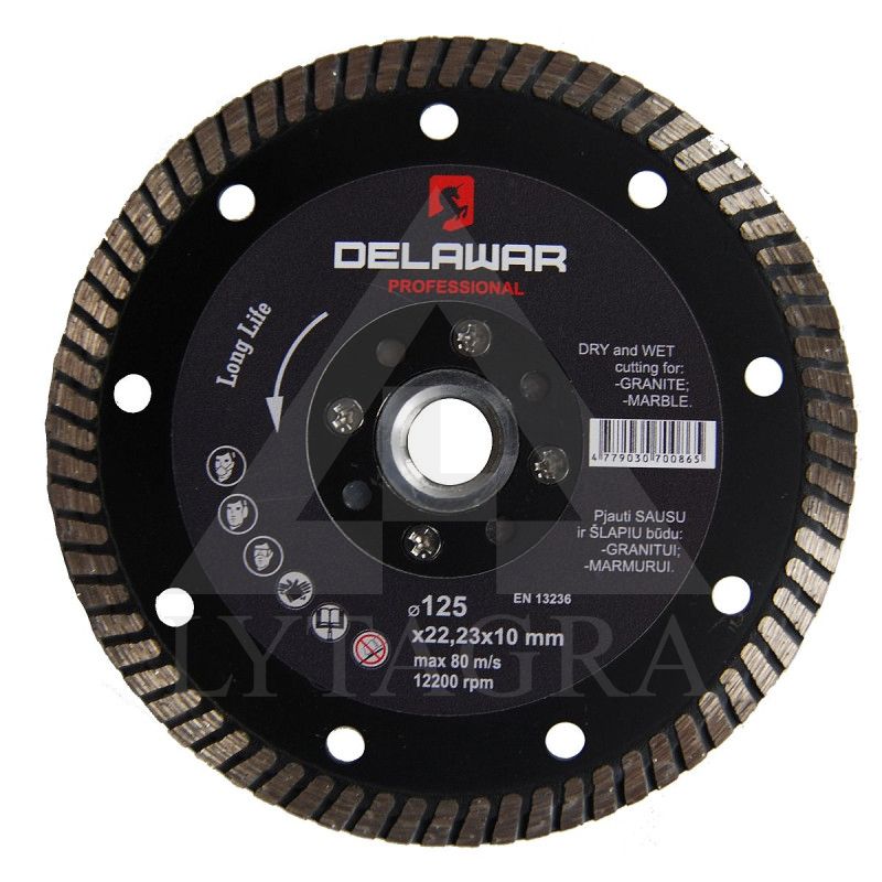 Diskas deimantinis DELAWAR Turbo D125  M14