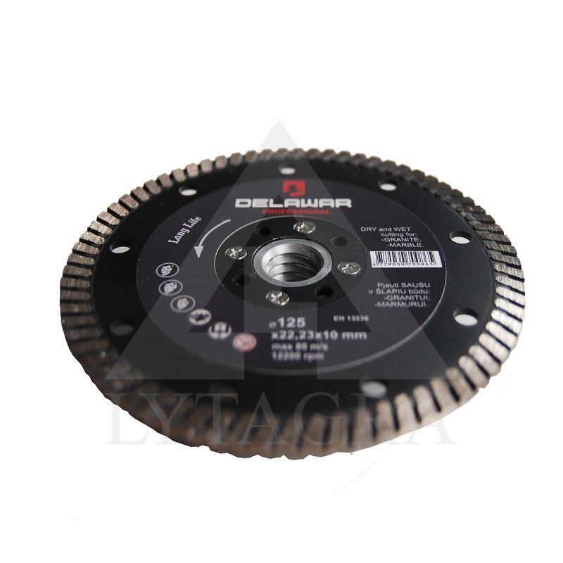 Diskas deimantinis DELAWAR Turbo D125  M14