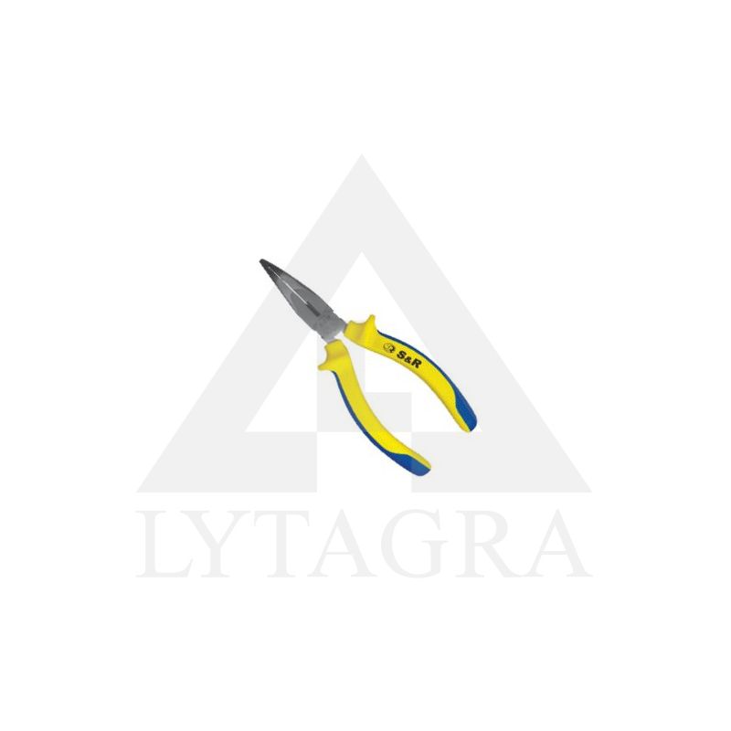 Replės prailgintos lenktos S&amp R 163202101, 160mm