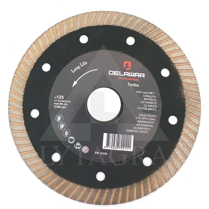 Diskas deimantinis DELAWAR Turbo HOT D125