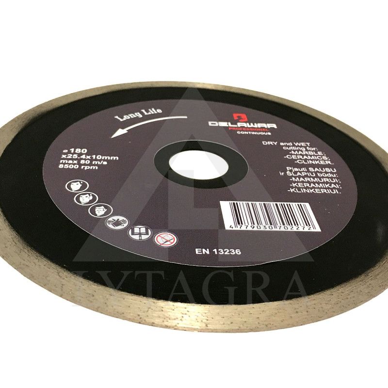Diskas deimantinis DELAWAR Continue D180x25.4