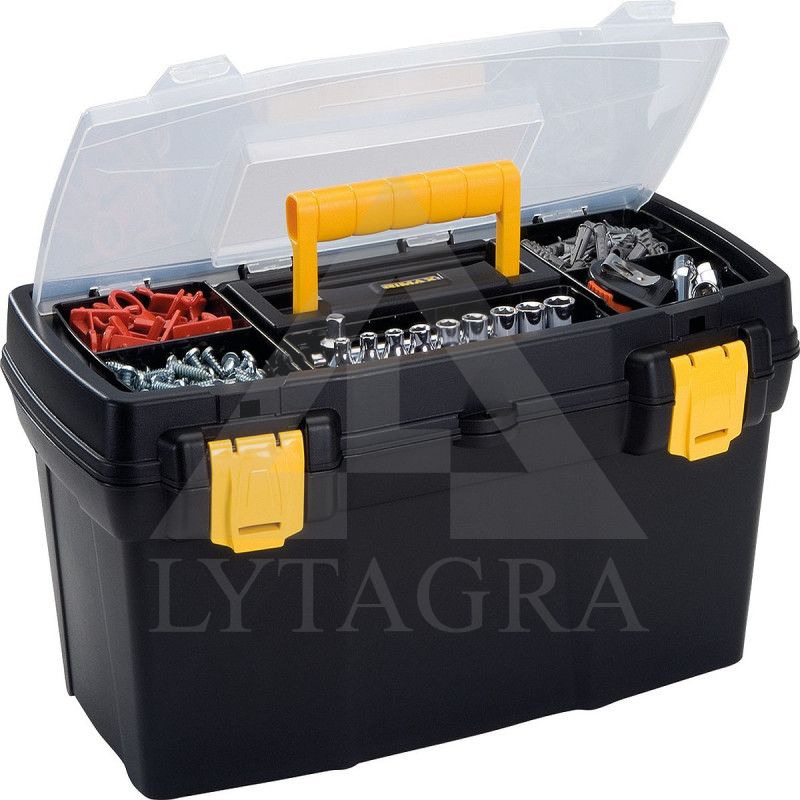 Dėžė įrankiams RIMAX 19'' plastikiniu užsegimu