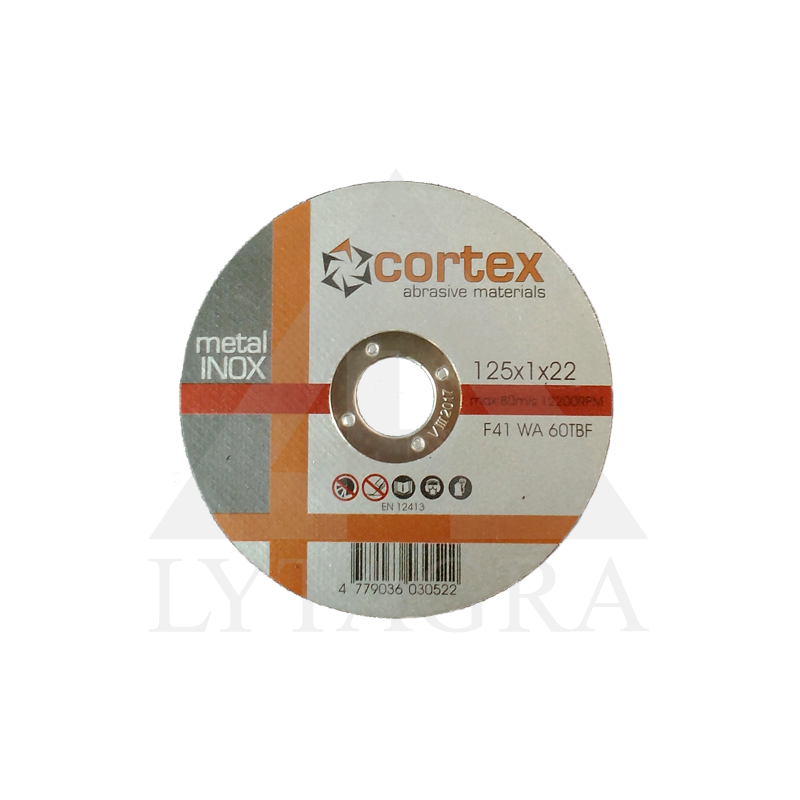 DAA Inox 125x1x22 WA 60 TBF F41 80m/s Cortex