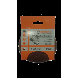 Diskas kibus Cortex P120 125mm 8 skyl ( 5 vnt )