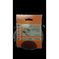 Diskas kibus Cortex P40 125mm ( 5 vnt )