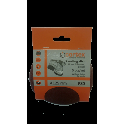 Diskas kibus Cortex P80 125mm ( 5 vnt )