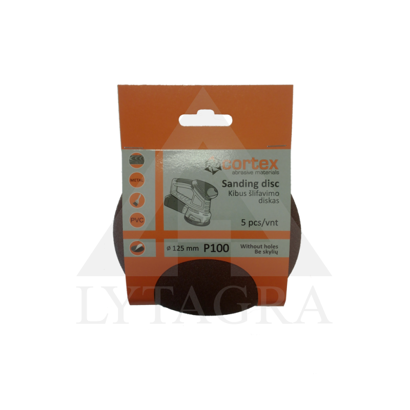 Diskas kibus Cortex P100 125mm ( 5 vnt )