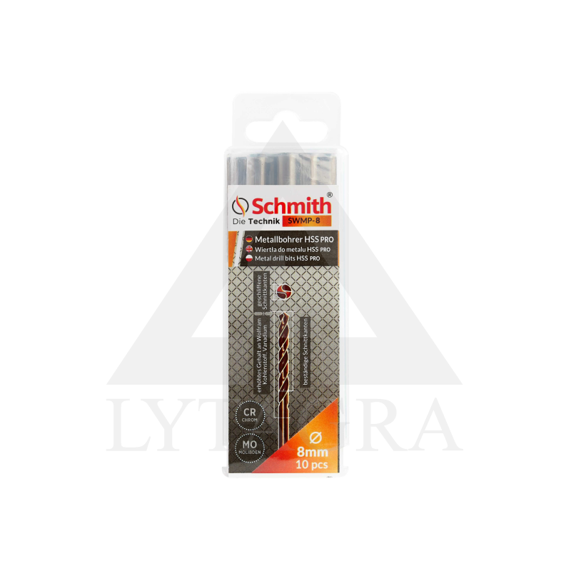 Grąžtas  metalui 4,0 mm HSS DIN338 Schmith SWMP-4,0