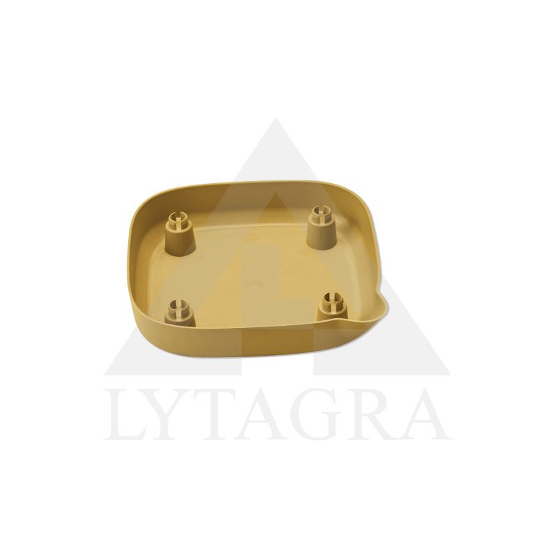 Vazono lėkštutė ELIZIA 4.5, 16x16x3 cm, garstyčių geltona VERTAS