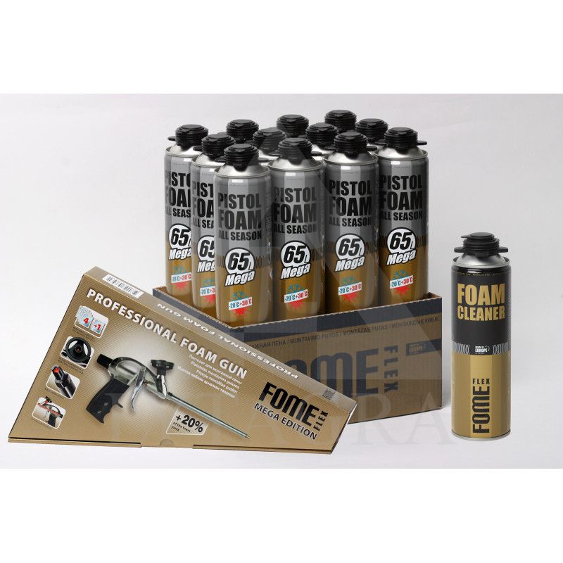 Montavimo putos FOME FLEX ALL SEASON 65L (12 vnt)+ Pistoletas+Valik