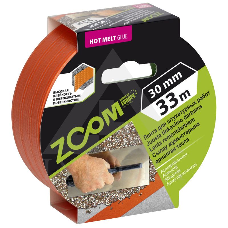 Armuota juosta tinkavimo darbams, 30 mm x 33 m, ZOOM