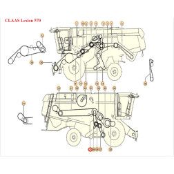 Diržas GATES 1401208 (B-2760 LW/B-2784 LA) 3vnt