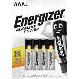 Elementai ENERGIZER AAA, LR03, 4vnt