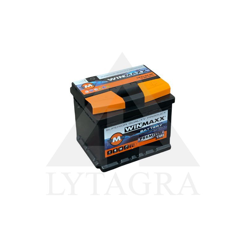 Akumuliatorius Winmaxx 12 V / 50 Ah / 420 A / R+
