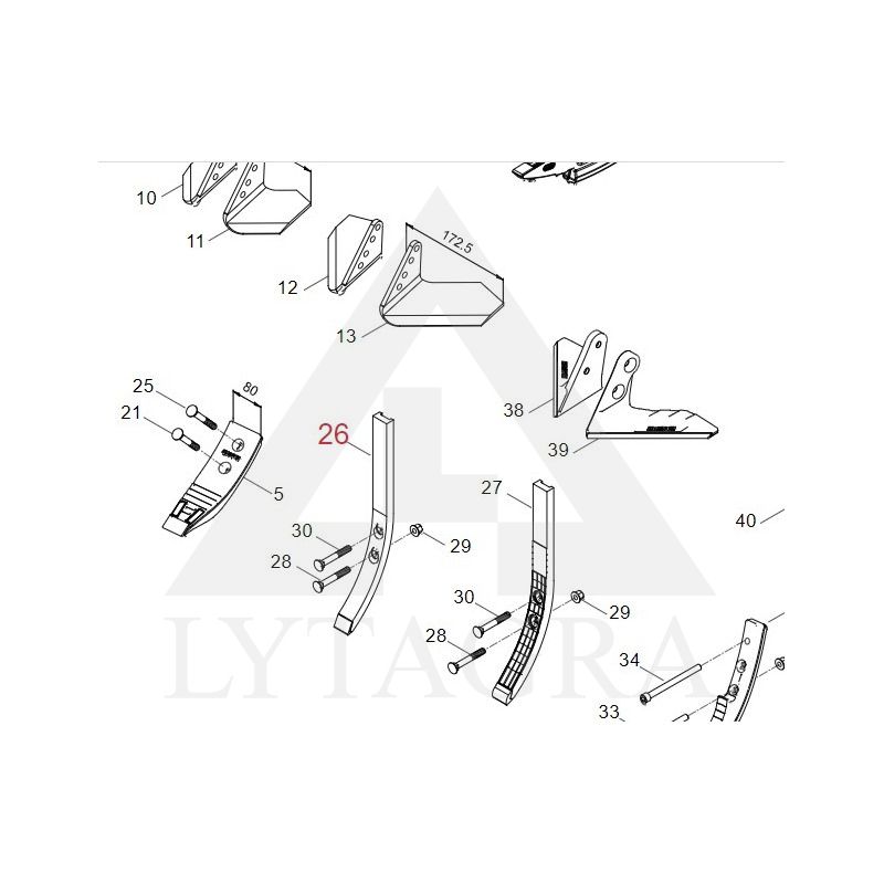 00311350/00311114 KALTAS 40MM00311390 dėžė 50vnt