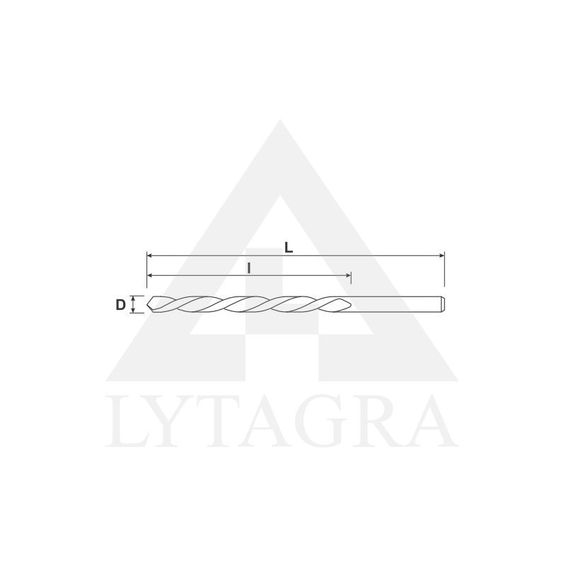 Grąžtas metalui S&R 207840100, D1.0 12x34mm