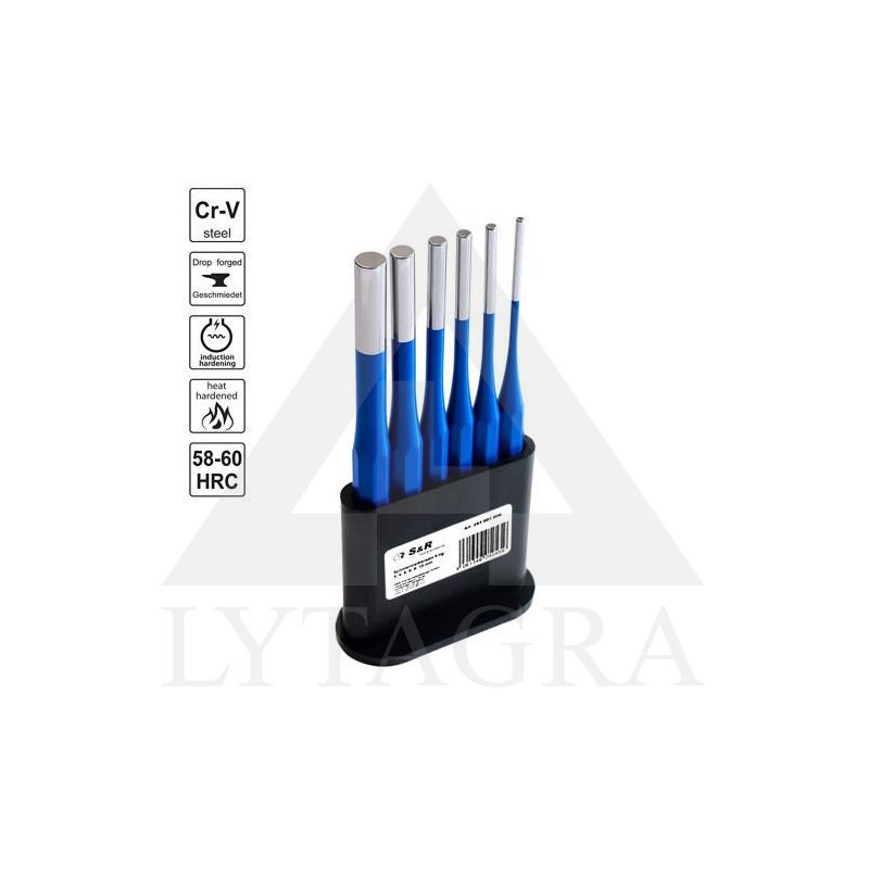 Kaltų komplektas kaiščių išmušimui S&R 283001006