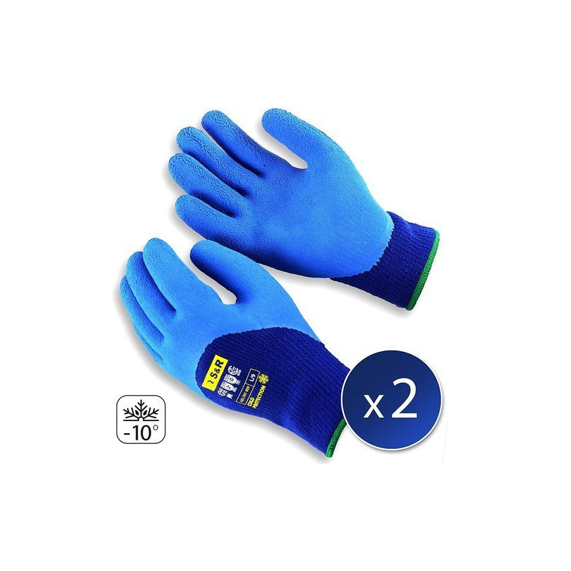 Pirštinės apsaug. 2 poros 9 dydis S&R 602301009